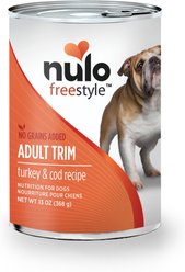 Nulo Freestyle Turkey & Cod Recipe Grain-Free Adult Trim Canned Dog Food, 13-oz, case of 12