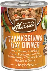 Merrick Grain-Free Wet Dog Food Thanksgiving Day Dinner, 12.7-oz can, case of 12