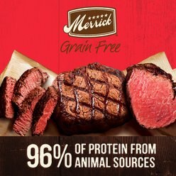 Merrick Grain-Free Real Beef, Lamb & Bison Canned Dog Food, 12.7-oz can, case of 12 slide 2 of 9