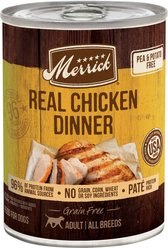 Merrick Grain-Free Wet Dog Food Real Chicken Recipe, 12.7-oz can, case of 12