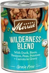 Merrick Grain-Free Wet Dog Food Wilderness Blend, 12.7-oz can, case of 12