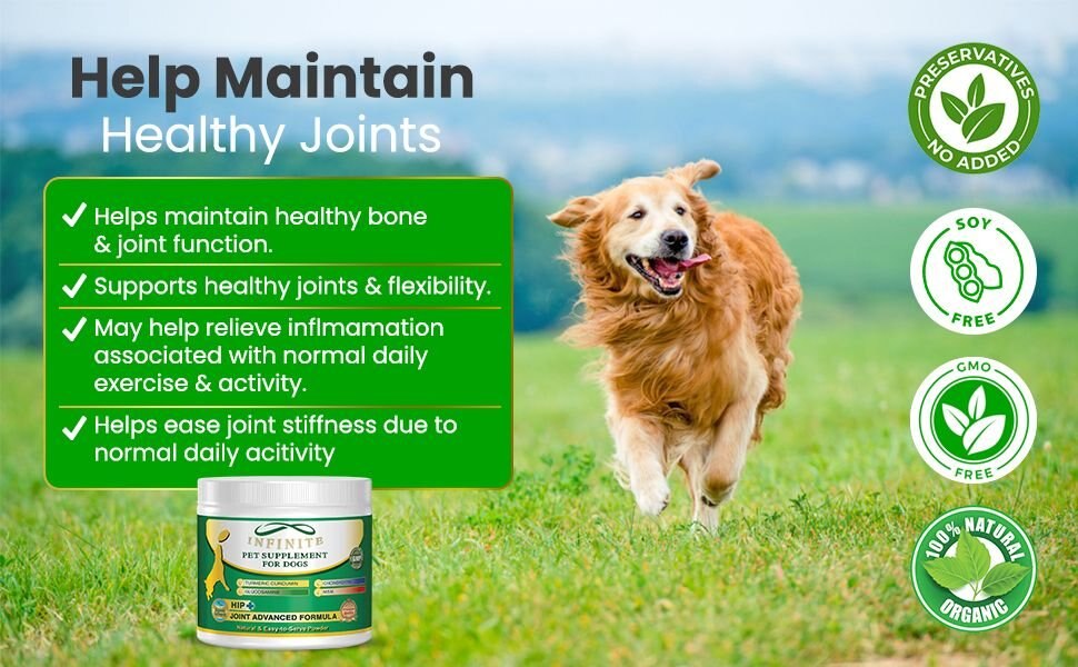 Pure & Simple Pet Hip & Joint Dog Powder Supplement