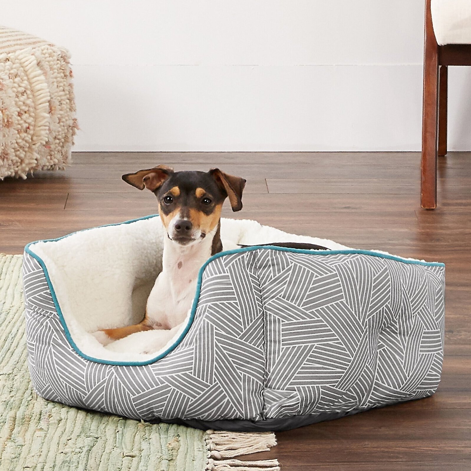 FRISCO Sherpa HighWalled Bolster Cat & Dog Bed Customer Questions