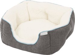 Frisco Square Deep Bolster Dog Bed, Gray, X-Small slide 2 of 4