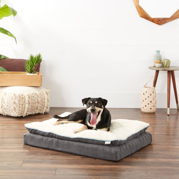 FURHAVEN NAP Ultra Plush Full Support Orthopedic Deluxe Dog & Cat Bed ...