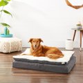 Frisco Plush Orthopedic Pillowtop Dog Bed w/Removable Cover, Gray, X-Large