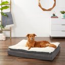Frisco Plush Orthopedic Pillowtop Dog Bed w/Removable Cover, Gray, XX-Large