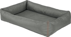 Frisco Rectangular Bolster Dog Bed w/Removable Cover, Dark Gray, X-Large slide 2 of 5