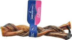 Barkworthies 6" Braided Pork Pizzle Dog Treat, 1 count