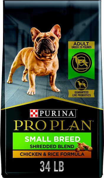 Purina Pro Plan Shredded Blend Adult Small Breed Chicken & Rice Formula Dry Dog Food