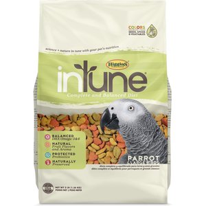 Higgins InTune Natural Parrot Food, 3-lb bag