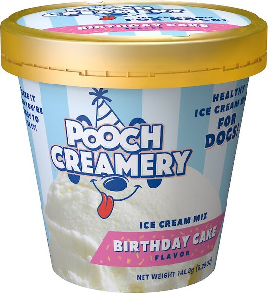 Pooch Creamery Birthday Cake Flavor Ice Cream Mix Dog Treat, 5.25-oz cup slide 1 of 7