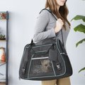Frisco Basic Dog & Cat Carrier Bag, Black, Small/Medium, Teal Trim