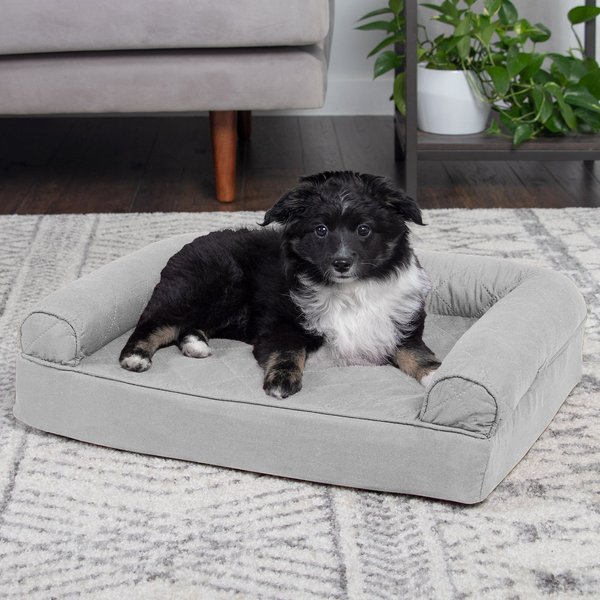 Discontinued FURHAVEN Quilted Orthopedic Sofa Cat & Dog Bed with Removable Cover, Small