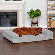 FurHaven Indoor/Outdoor Stripe Orthopedic Cat & Dog Bed with Removable Cover
