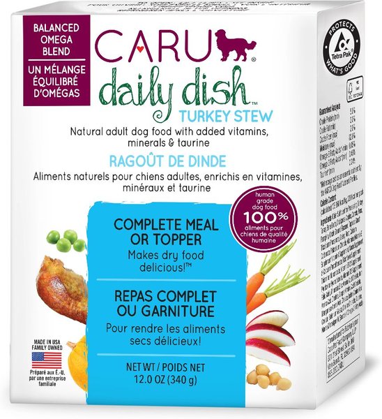 Caru Daily Dish Turkey Stew Grain-Free Wet Dog Food, 12.5-oz, case of 12 slide 1 of 10
