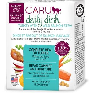 Caru Daily Dish Turkey with Wild Salmon Stew Grain-Free Wet Dog Food, 12.5-oz, case of 12