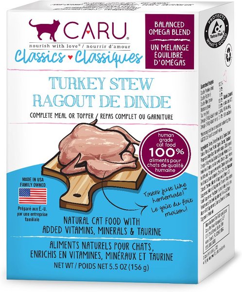 Caru Classic Turkey Stew Grain-Free Wet Cat Food, 6-oz, case of 12 slide 1 of 6