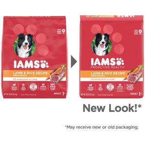 Iams Minichunks High-Protein with Real Lamb Dry Dog Food, 30-lb bag