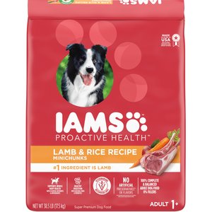 Iams Proactive Health Minichunks Small Kibble with Lamb & Rice Adult Dry Dog Food, 38.5-lb bag