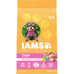 Iams Proactive Health Small & Toy Breed Puppy High Protein DHA Formula with Real Chicken Dry Dog Food, 7-lb bag