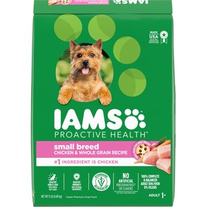 Iams Proactive Health Small & Toy Breed Small Kibble with Real Chicken Adult Dry Dog Food, 15-lb bag