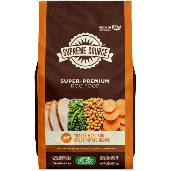 SUPREME SOURCE Grain Free Turkey Meal Sweet Potato Recipe Dry