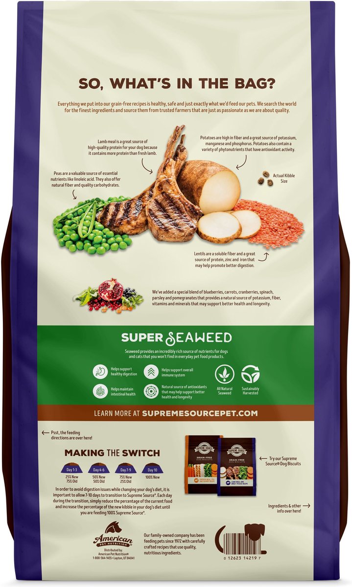Back to Basics Grain-Free Lamb & Potato Recipe Dry Dog Food