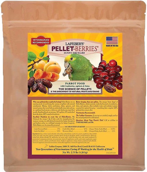 Lafeber Pellet-Berries Sunny Orchard Parrot Food, 2.75-lb bag slide 1 of 7