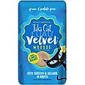 Tiki Cat Velvet Mousse Chicken & Salmon Grain-Free Wet Cat Food, 2.8-oz pouch, case of 12