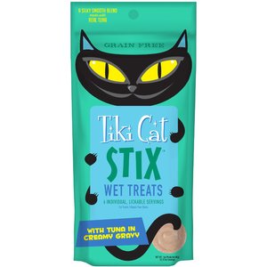 Tiki Cat Stix Tuna Grain-Free Cat Treats, 3-oz pouch, pack of 6