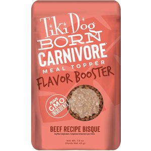 Tiki Dog Aloha Petites Flavor Booster Beef Bisque Dog Food Topper, 1.5-oz pouch, case of 12
