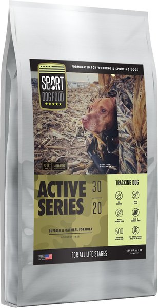 SPORT DOG FOOD Active Series Tracking Dog Buffalo Oatmeal