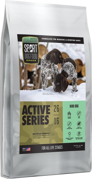 Sport Dog Food Active Series Bird Dog Whitefish Formula Flax Free Dry Dog Food