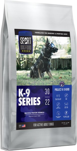 Sport Dog Food K-9 Series Project K-9 Hero Multiple Protein Formula Flax-Free Dry Dog Food, 40-lb bag slide 1 of 7