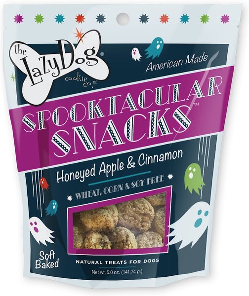 The Lazy Dog Cookie Co. Spooktacular Snacks Honeyed Apple & Cinnamon Dog Treats, 5-oz bag slide 1 of 2