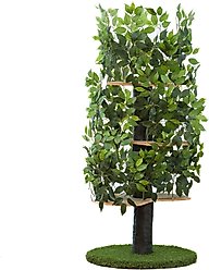 On2Pets 60-in Large Round Modern Cat Tree, Green