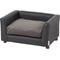 Show in main carousel: Keet Fluffly Deluxe Sofa Dog Bed with Removable Cover, Charcoal, Small slide 3 of 8