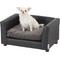 Show in main carousel: Keet Fluffly Deluxe Sofa Dog Bed with Removable Cover, Charcoal, Small slide 4 of 8
