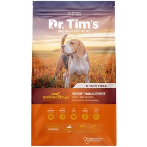 Dr. Tim's Weight Management Metabolite Formula Grain-Free Dry Dog Food, 4-lb bag
