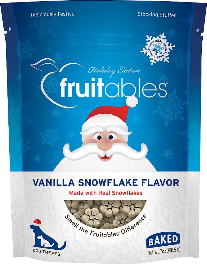 Fruitables vanilla on sale snowflake dog treats