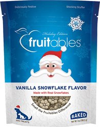 Fruitables Vanilla Snowflake Flavor Crunchy Dog Treats, 7-oz bag