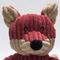 Show in main carousel: HuggleHounds Woodlands Durable Plush Corduroy Knottie Fox Squeaky Dog Toy, Large slide 5 of 11