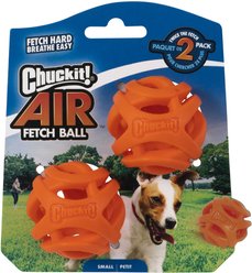Chuckit! Air Fetch Ball 2-Pack Dog Toy, Small