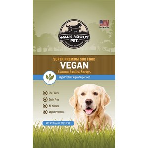 Walk About Canine Exotics Vegan Recipe Grain-Free Dry Dog Food, 7-lb bag