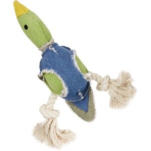 Fetch Pet Products Party Fowl Duck Squeaky Rope Dog Toy