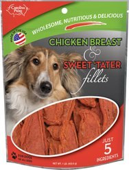 Carolina Prime Pet Chicken Breast & Sweet 'Tater Fillets Dog Treats, 1-lb bag slide 1 of 3