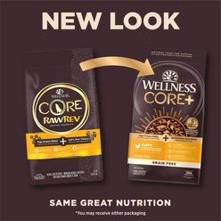 Wellness CORE RawRev Grain-Free Puppy Recipe with Freeze-Dried Turkey Dry Dog Food, 10-lb bag slide 2 of 7