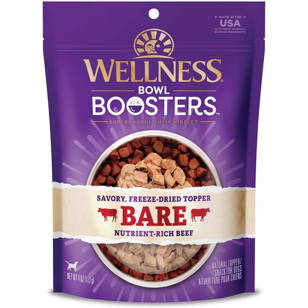 WELLNESS CORE Bowl Boosters Bare Beef FreezeDried Dog Food Mixer or