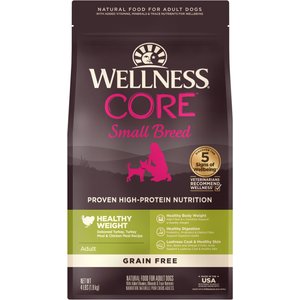 WELLNESS CORE Grain-Free Small Breed Healthy Weight Deboned Turkey ...